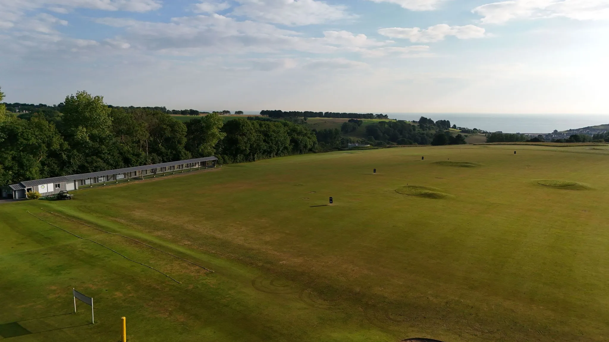 Entraînement golf au practice