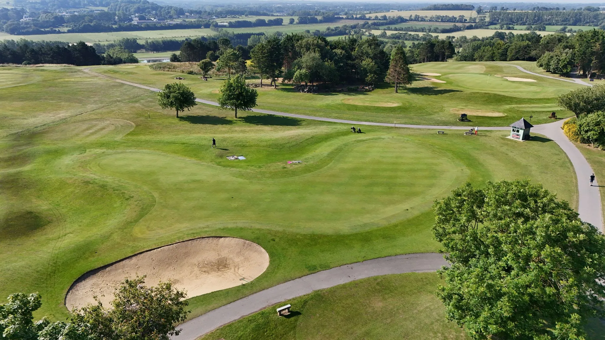 Zone d'approche et putting green